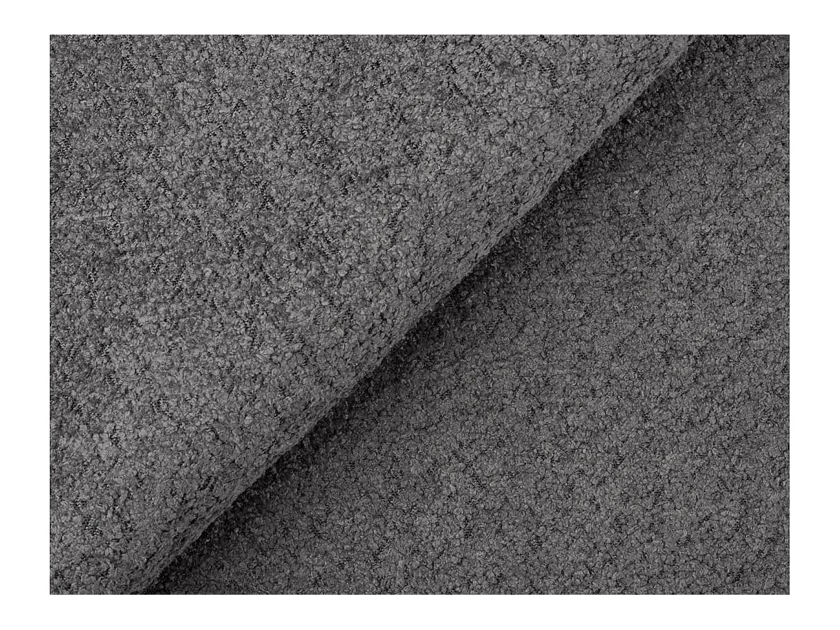 Canapé d'angle convertible 3 places avec coffre en tissu gris