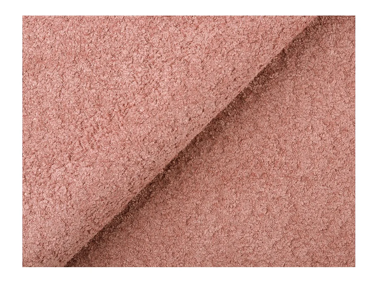 Canapé d'angle convertible 3 places avec coffre en tissu rose