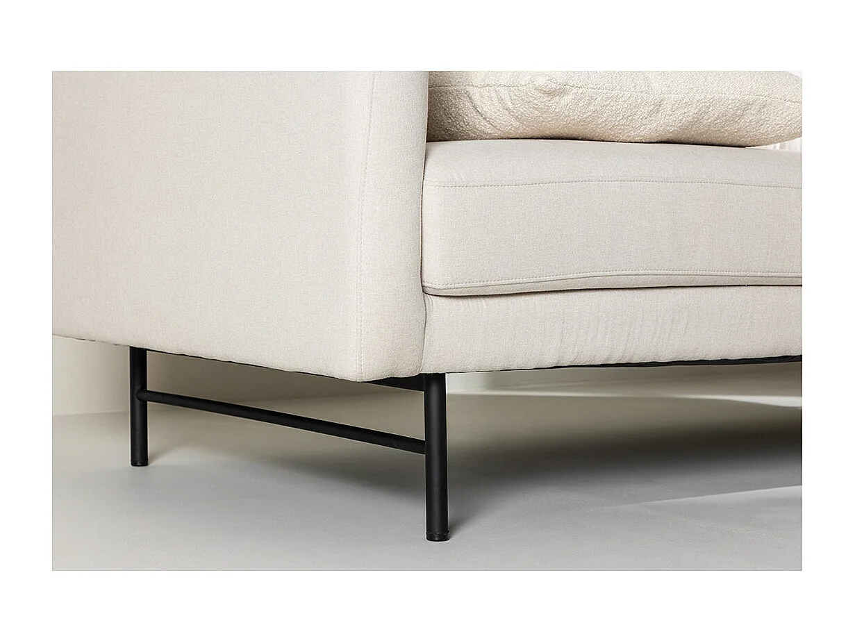 Canapé 3 Places Design "Sky" 198cm Blanc