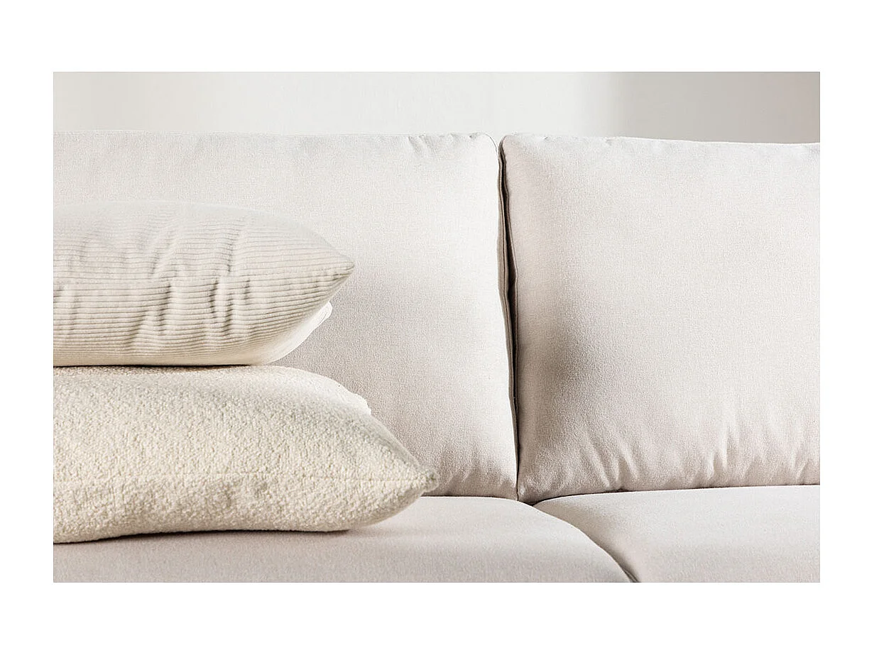 Canapé 3 Places Design "Sky" 198cm Blanc