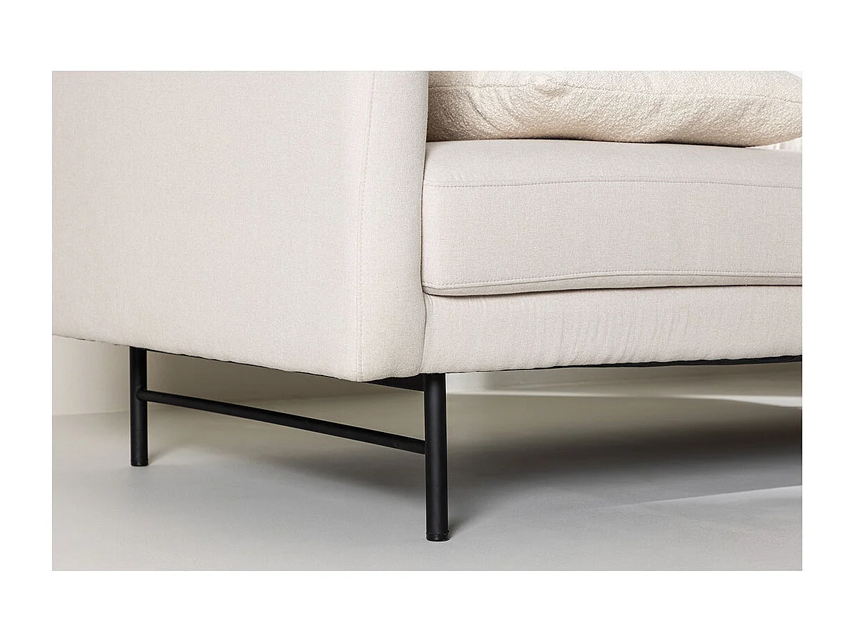 Canapé 3 Places Design "Sky" 198cm Blanc