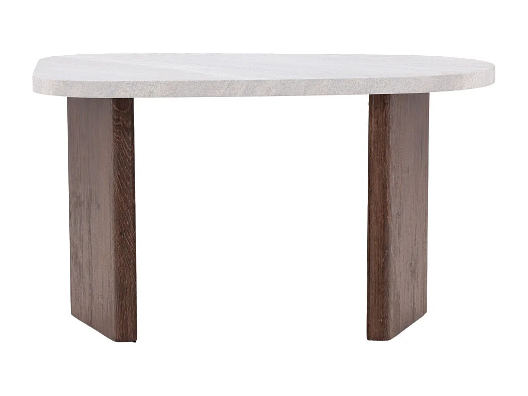 Table d'Appoint Design "Gronvik" 70cm Gris Clair