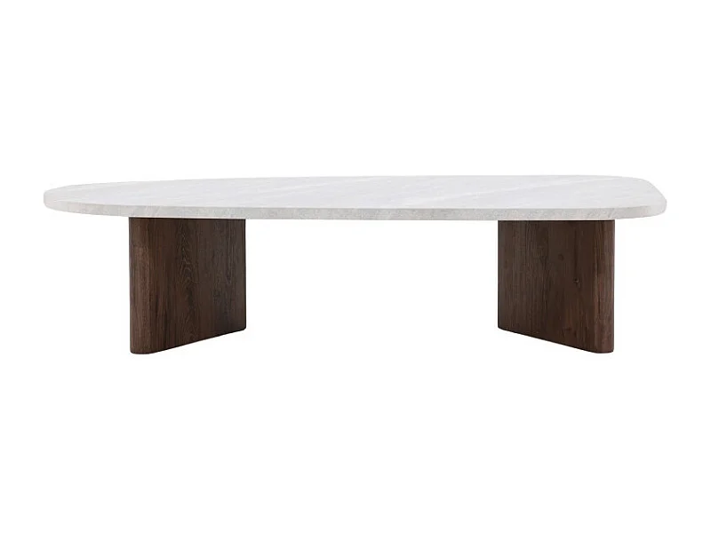Table Basse Design "Gronvik" 130cm Gris Clair