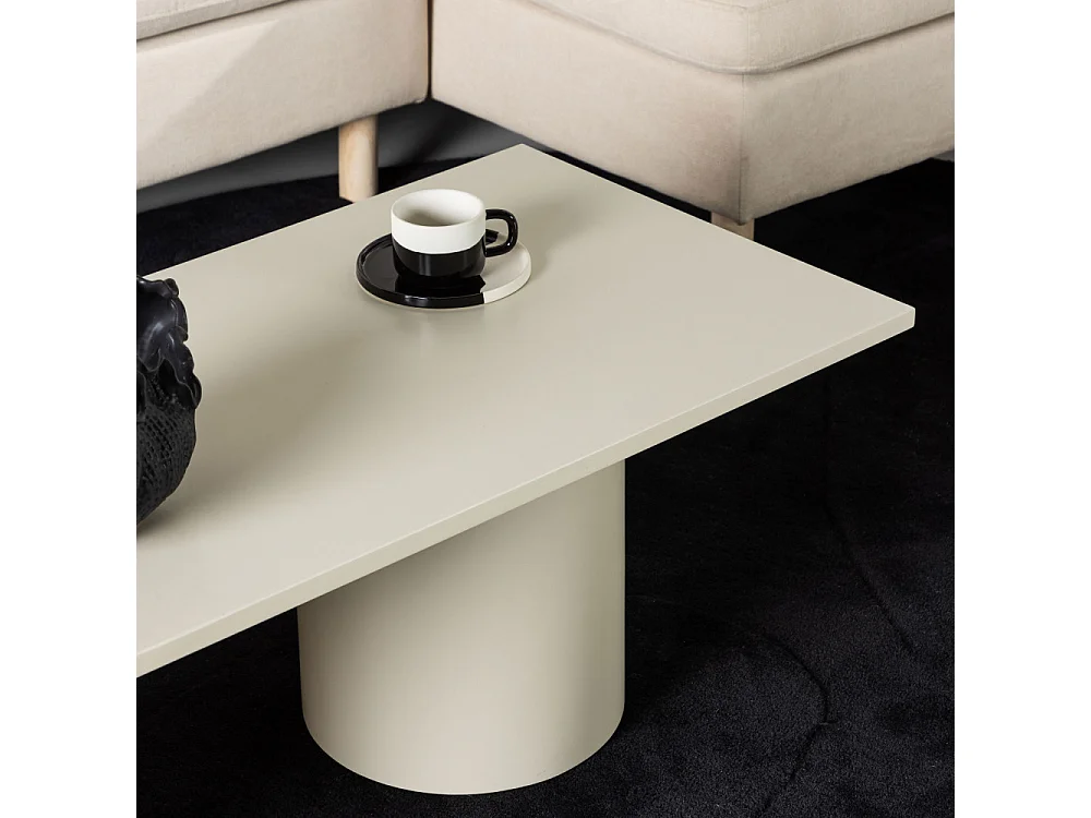 Table Basse Design "Sandvika" 120cm Beige