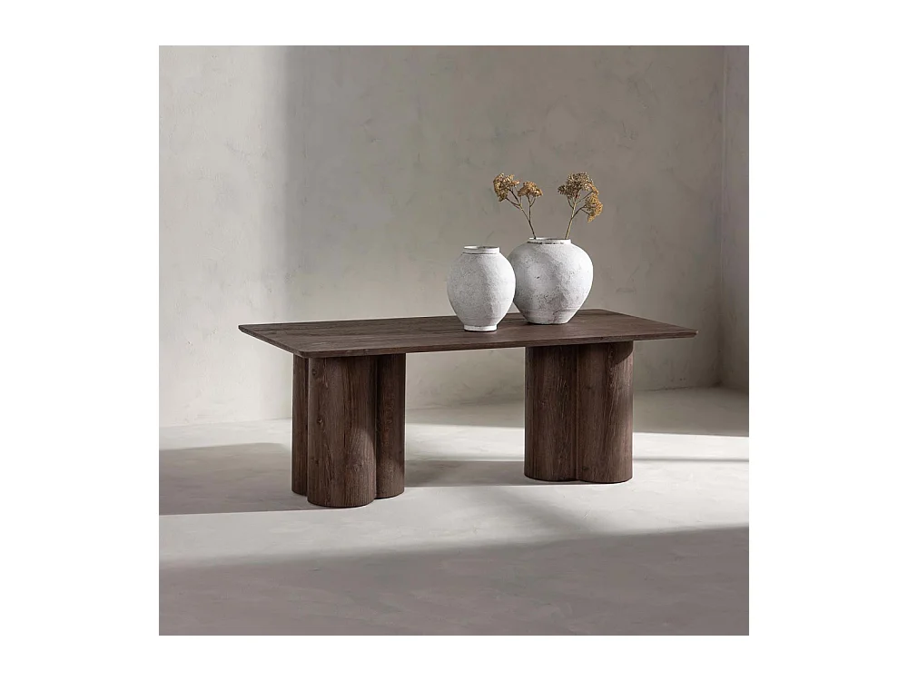 Table Basse Design "Olivia" 120cm Marron