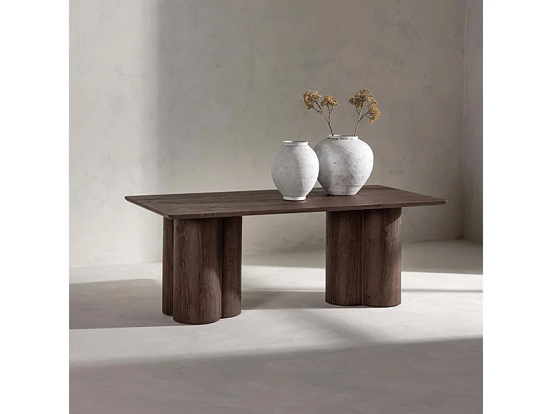 Table Basse Design "Olivia" 120cm Marron