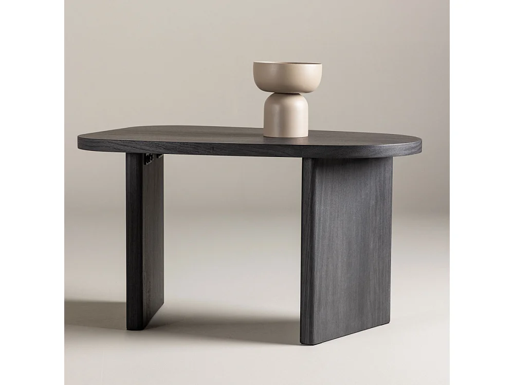 Table d'Appoint Design "Gronvik" 70cm Noir