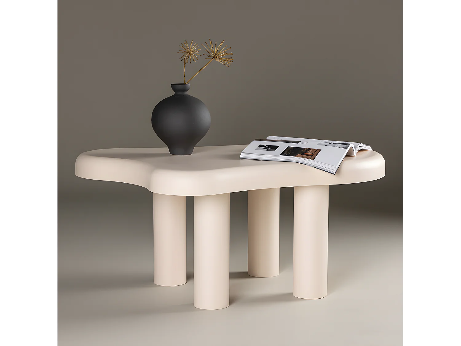 Strömstad salontafel wit.