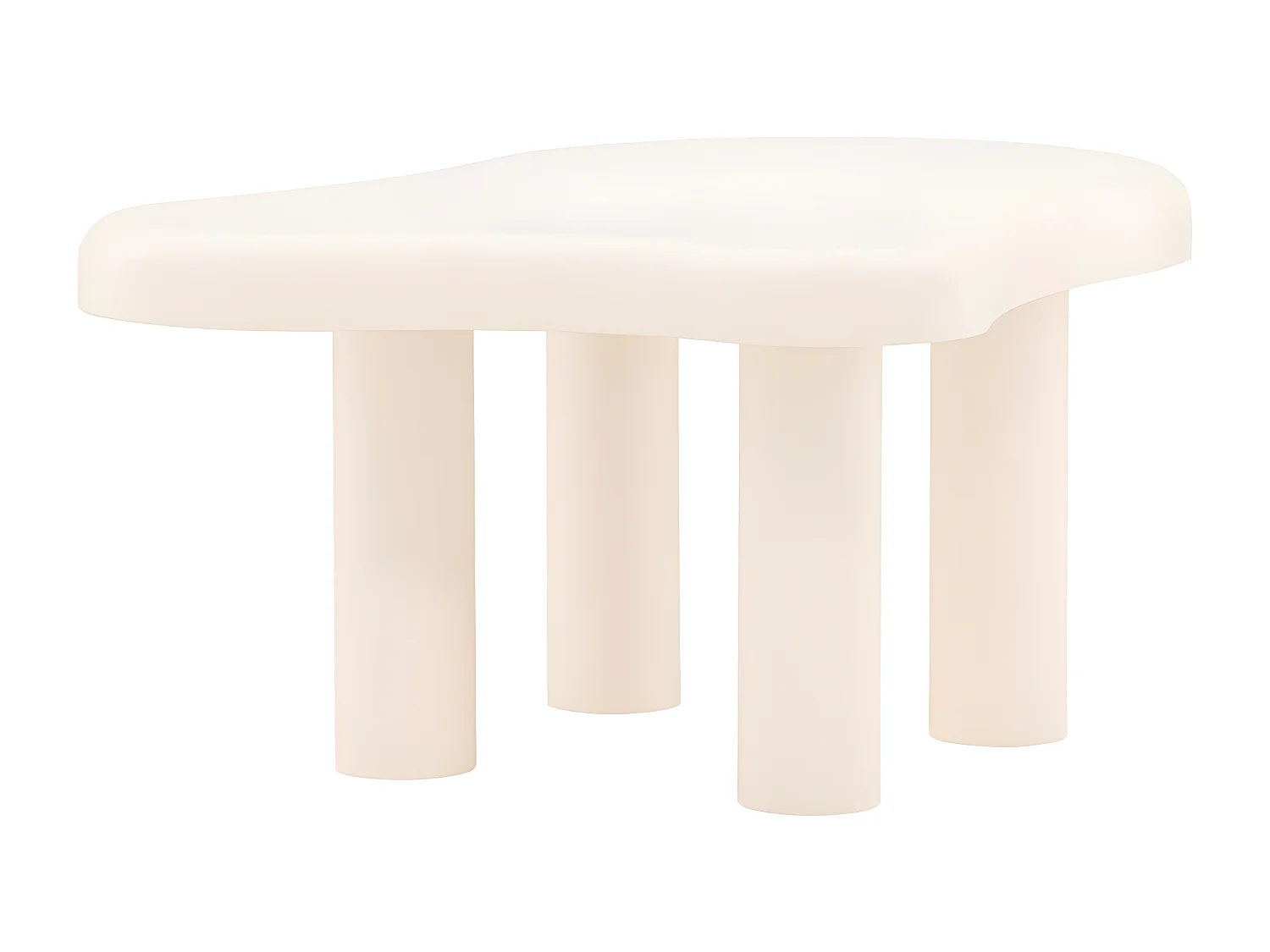 Table Basse Design "Stromstad" 100cm Blanc