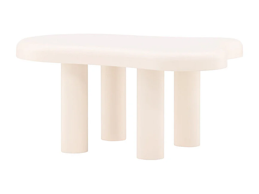 Table Basse Design "Stromstad" 100cm Blanc