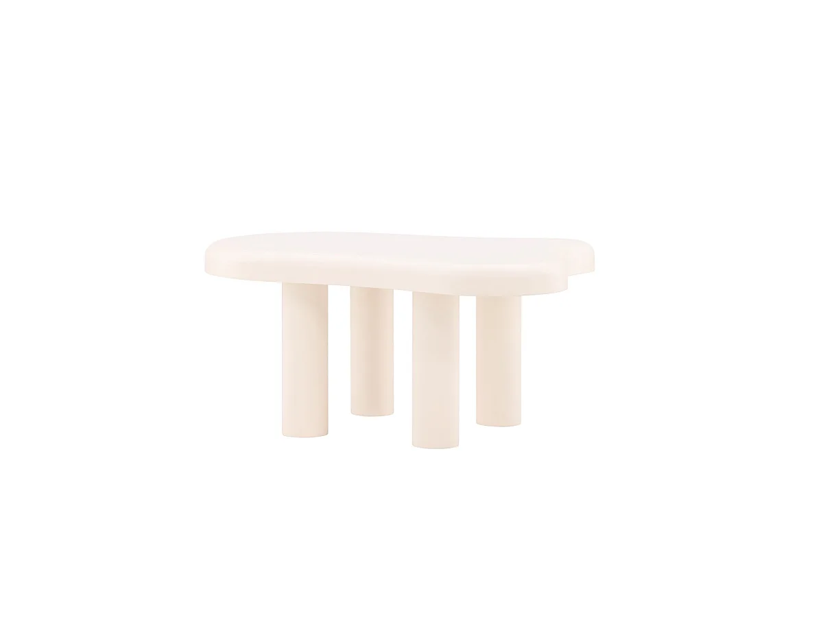 Table Basse Design "Stromstad" 100cm Blanc