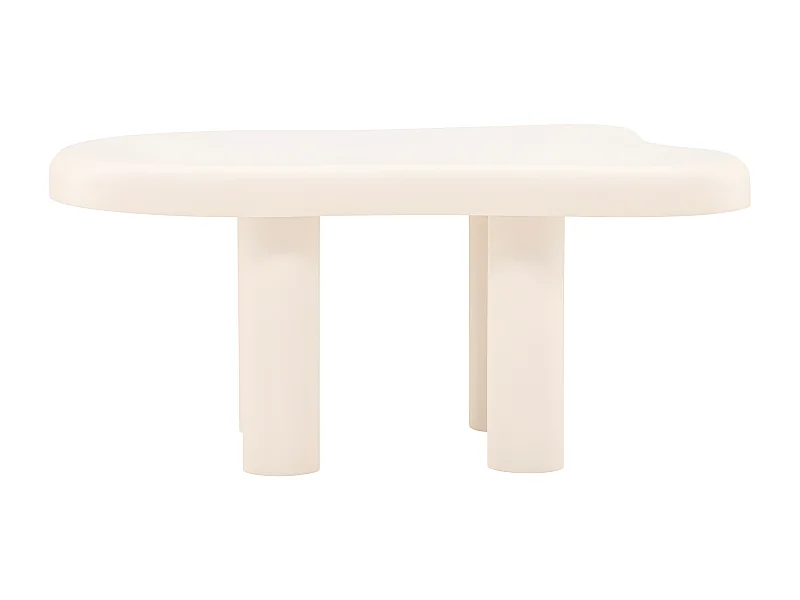 Table Basse Design "Stromstad" 100cm Blanc