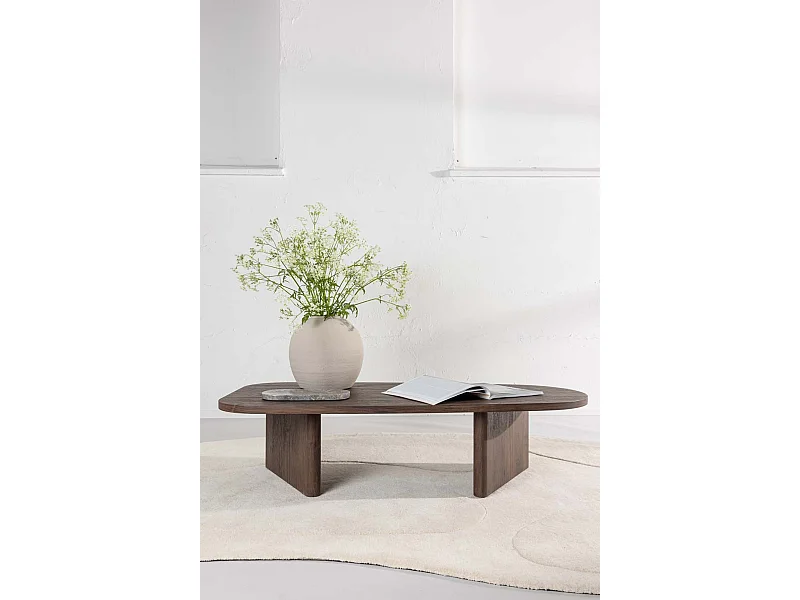 Table Basse Design "Gronvik" 130cm Marron