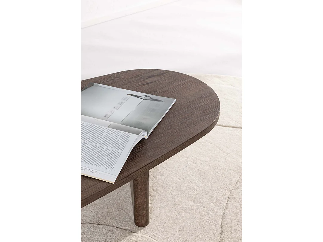 Table Basse Design "Gronvik" 130cm Marron