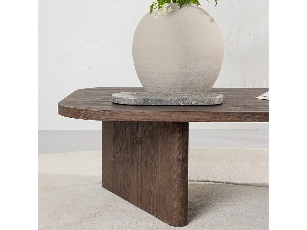 Table Basse Design "Gronvik" 130cm Marron