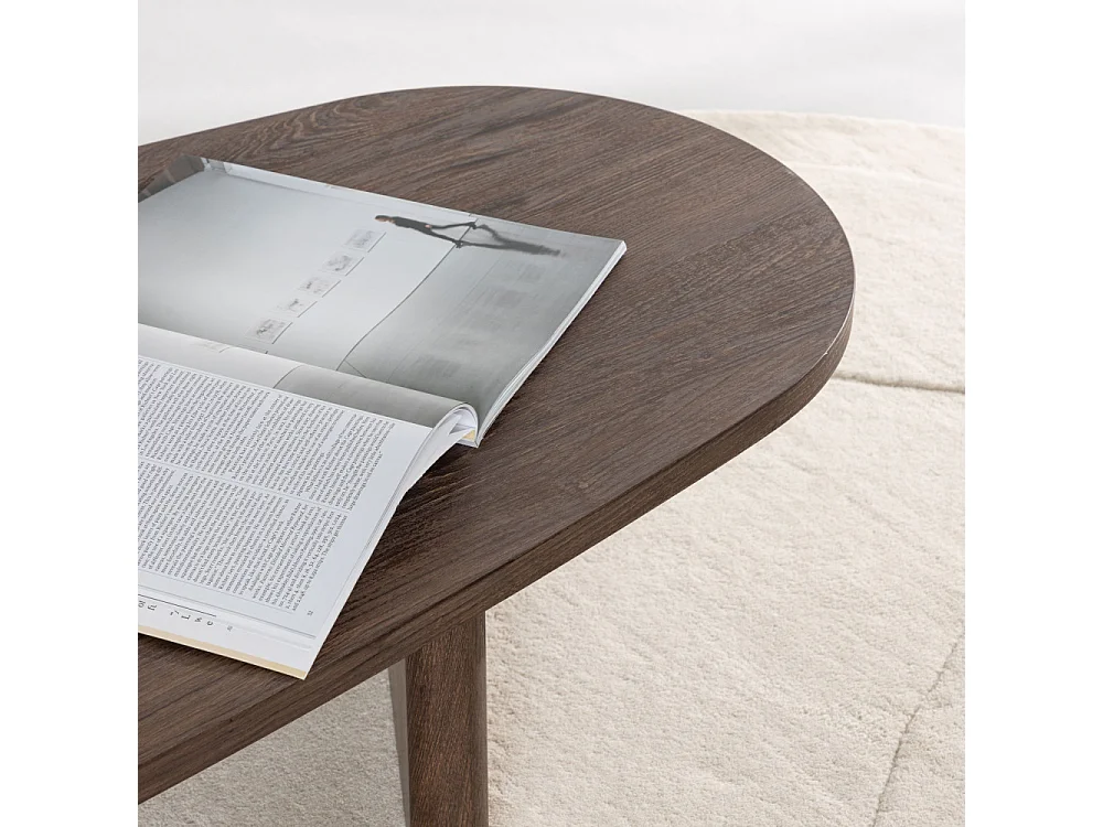 Table Basse Design "Gronvik" 130cm Marron