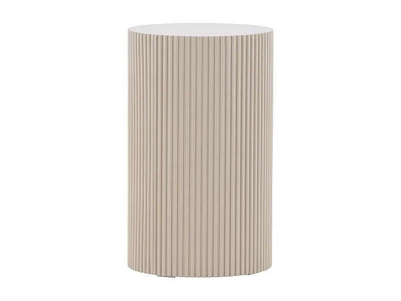 Lenox hoektafel Ø30 cm sokkel beige.