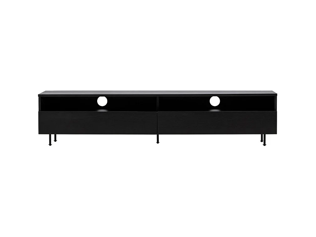 Meuble TV 2 Tiroirs "Navarra" 180cm Noir
