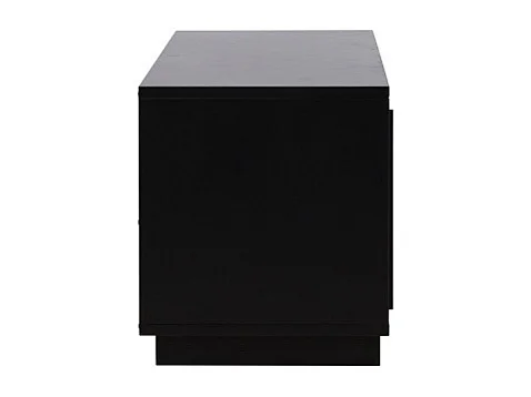 Meuble TV Design Nervuré "Lugo" 180cm Noir