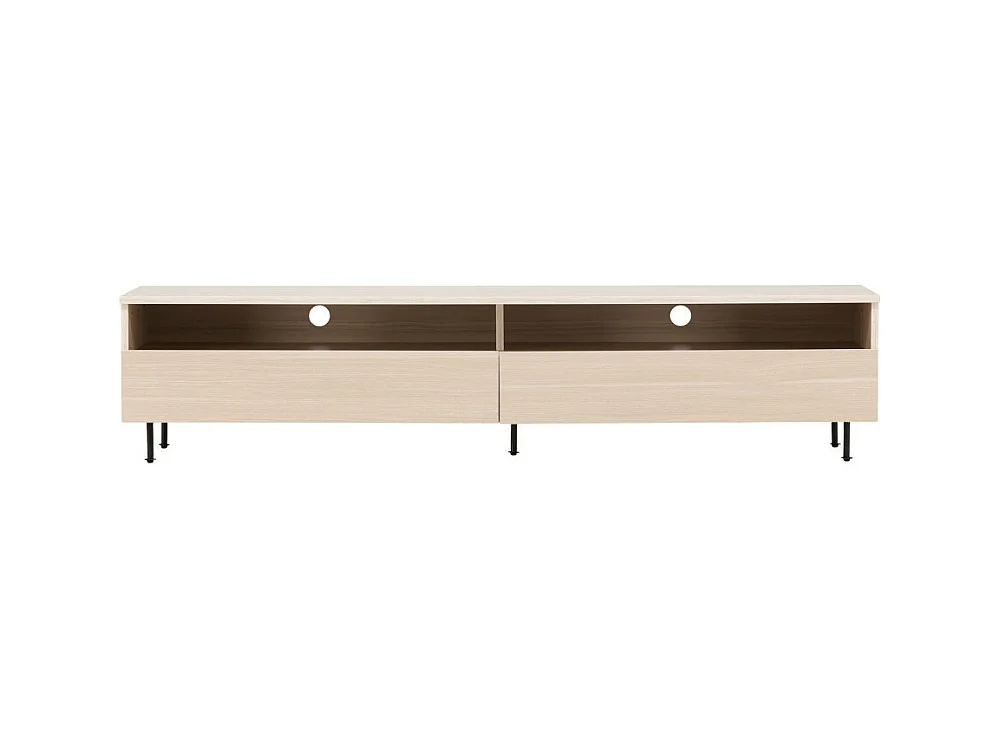 Meuble TV 2 Tiroirs "Navarra" 180cm Naturel