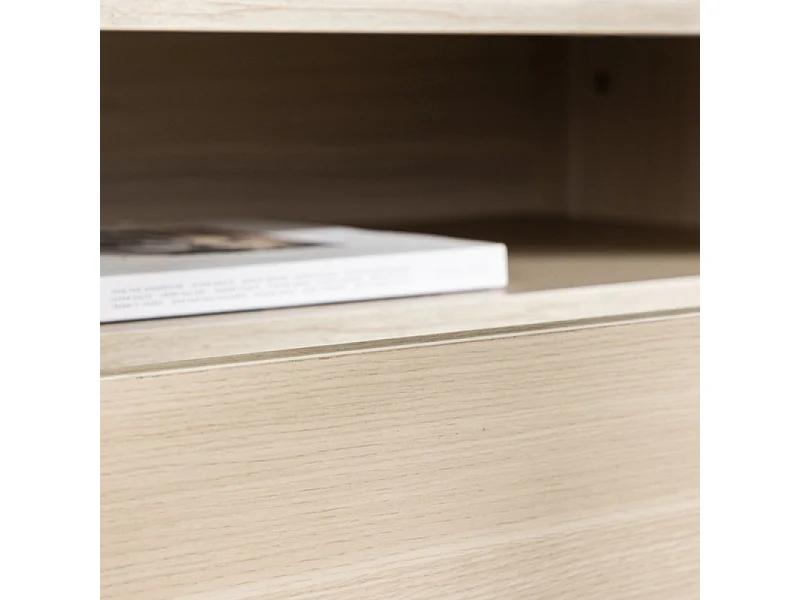 Meuble TV 2 Tiroirs "Navarra" 180cm Naturel