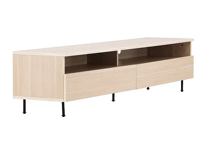 Meuble TV 2 Tiroirs "Navarra" 180cm Naturel
