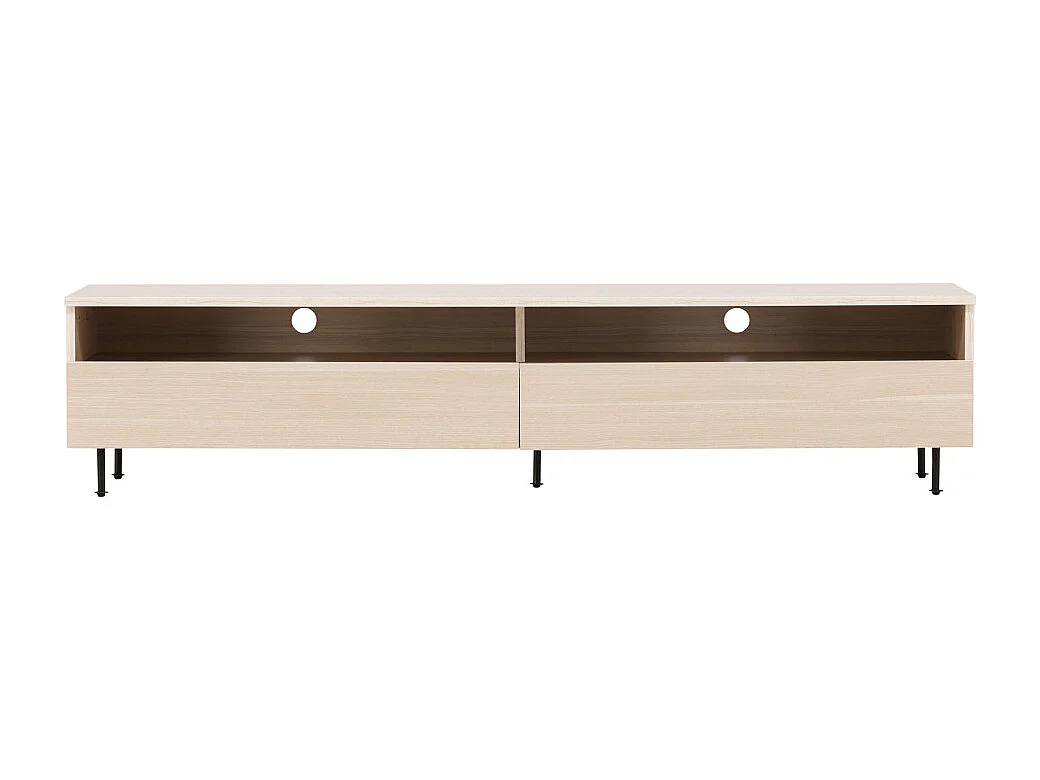 Meuble TV 2 Tiroirs "Navarra" 180cm Naturel