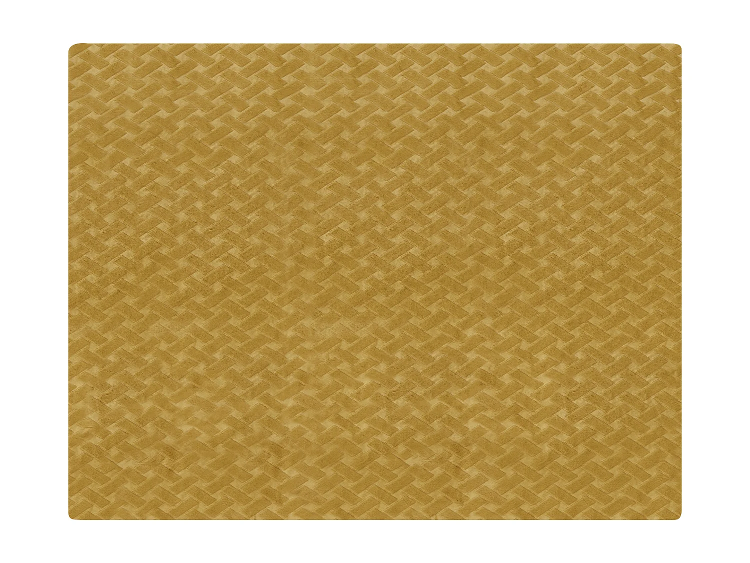 Sprei SITAPUR Nepbont 150 x 200 cm Mosterdgeel