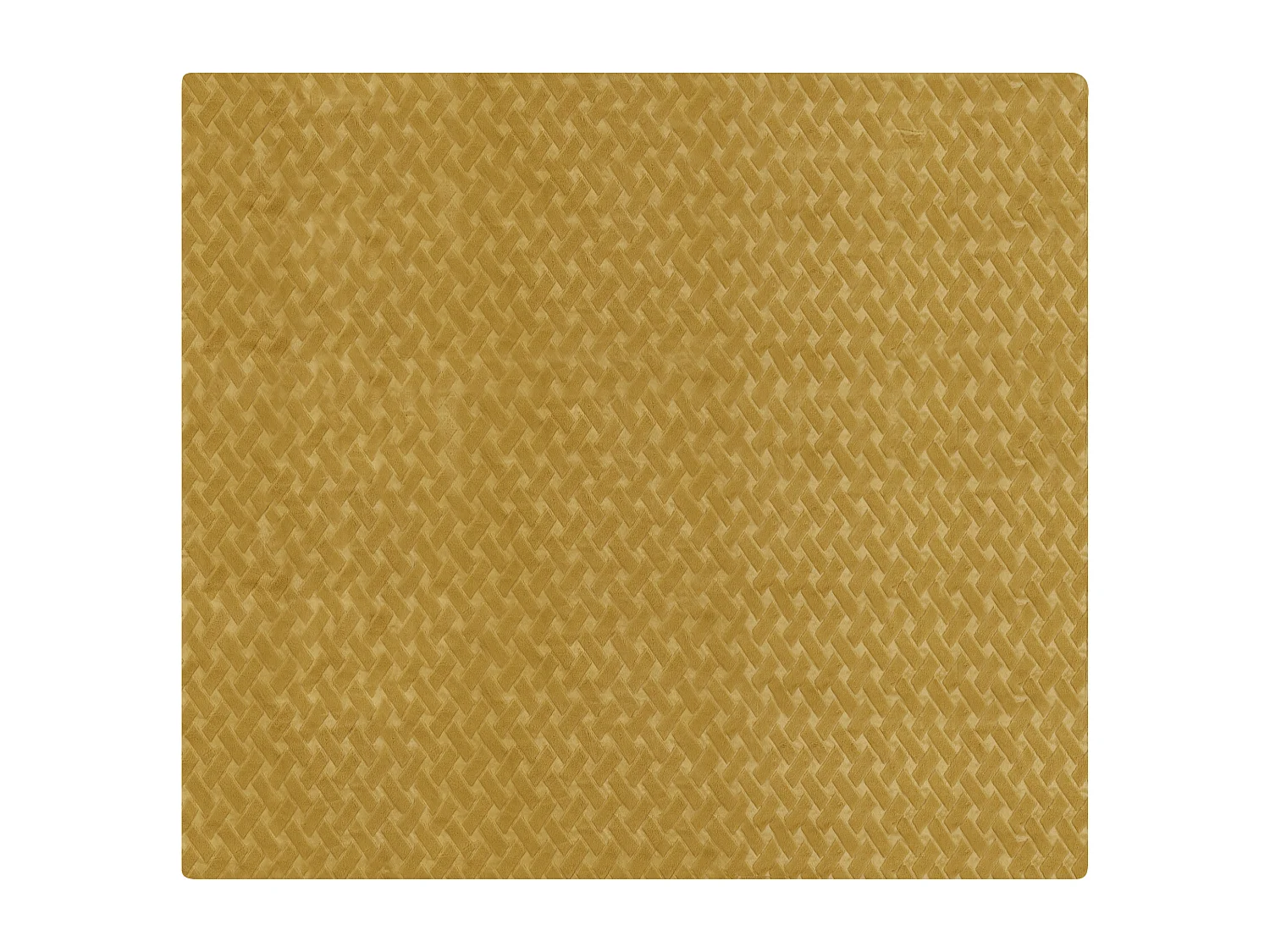 Decke Felloptik gelb rechteckig 200x220 cm strukturiert Sitapur