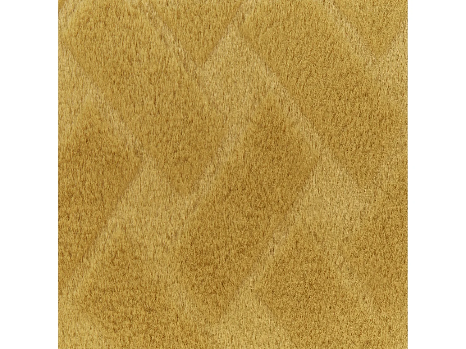 Decke Felloptik gelb rechteckig 200x220 cm strukturiert Sitapur