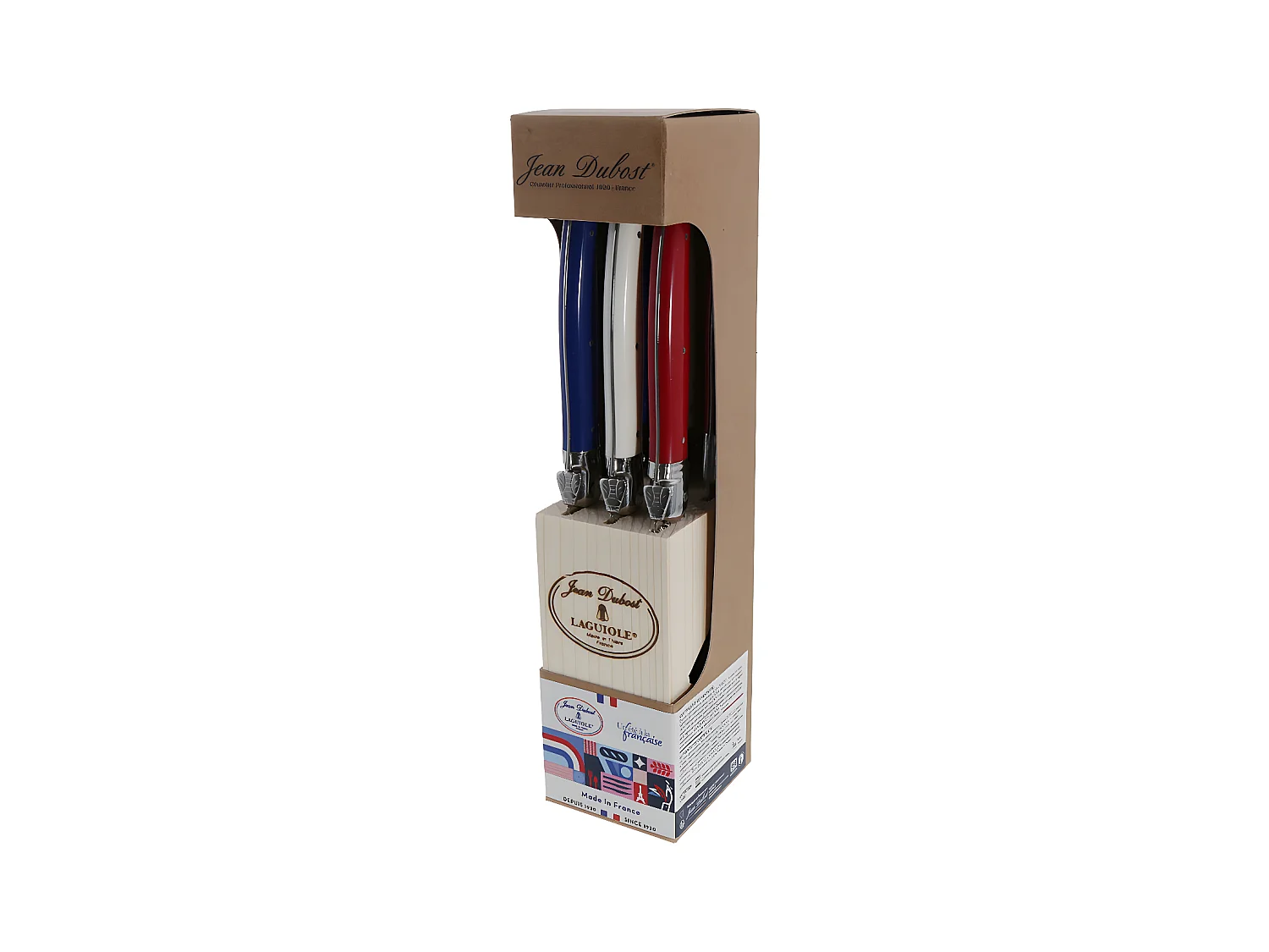 Bloc de 6 couteaux Laguiole