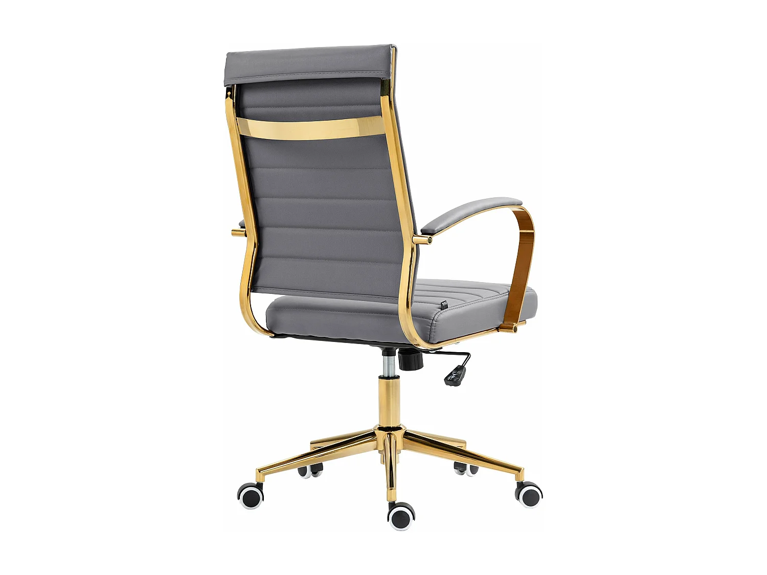 Chaise de bureau - Similicuir - Gris - Havanna