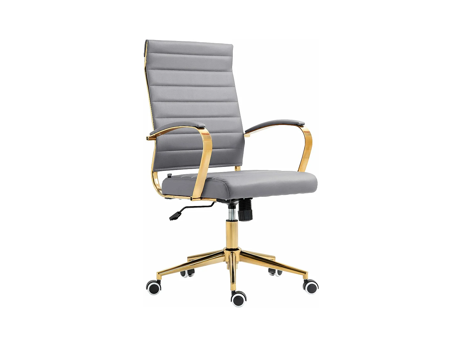 Chaise de bureau - Similicuir - Gris - Havanna