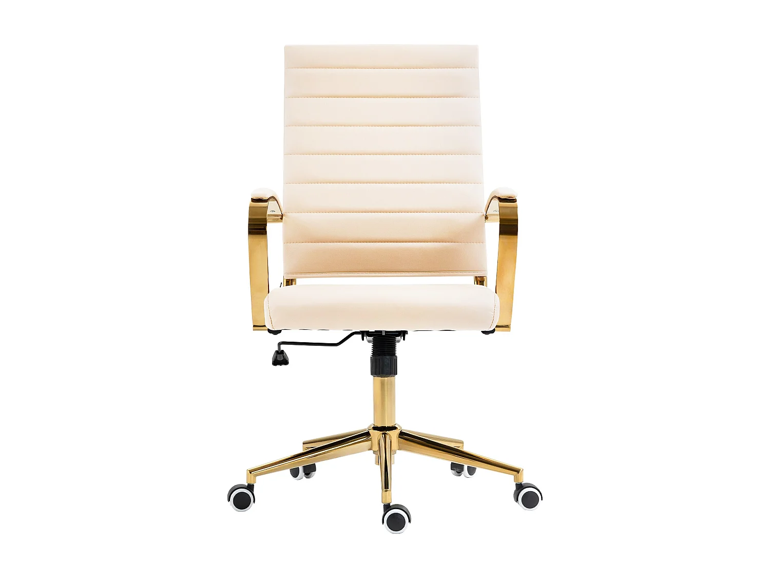 Bureaustoel - Kunstleer - creme - Havanna