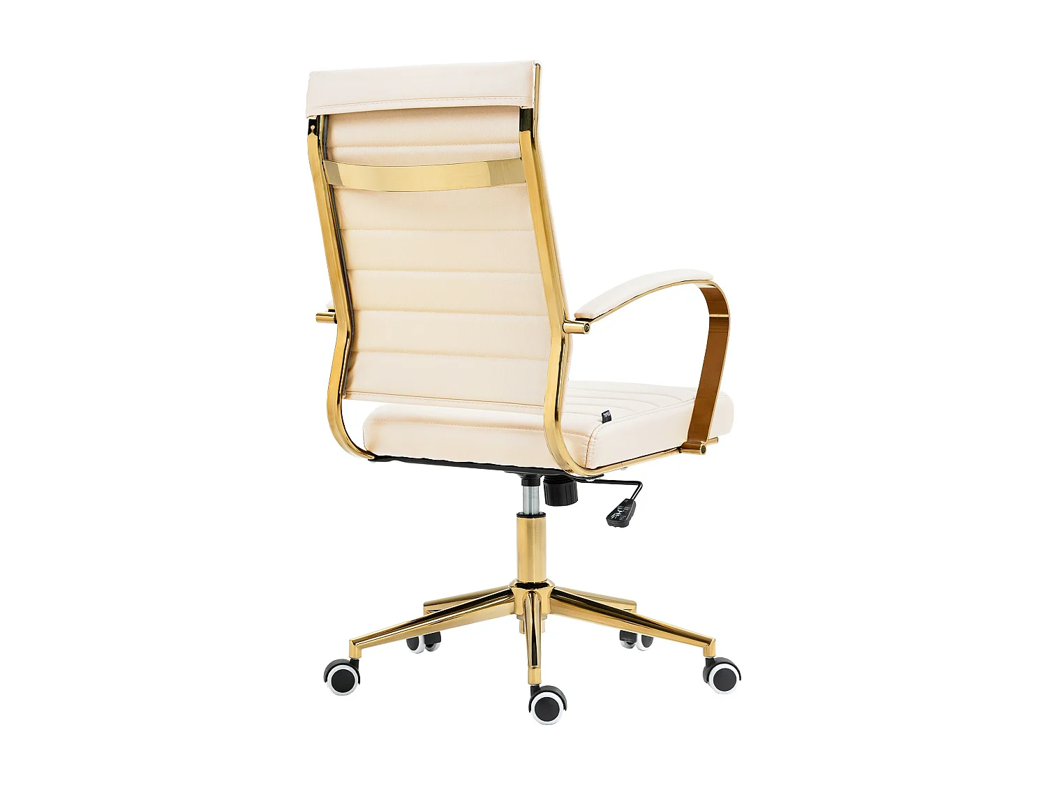 Bureaustoel - Kunstleer - creme - Havanna