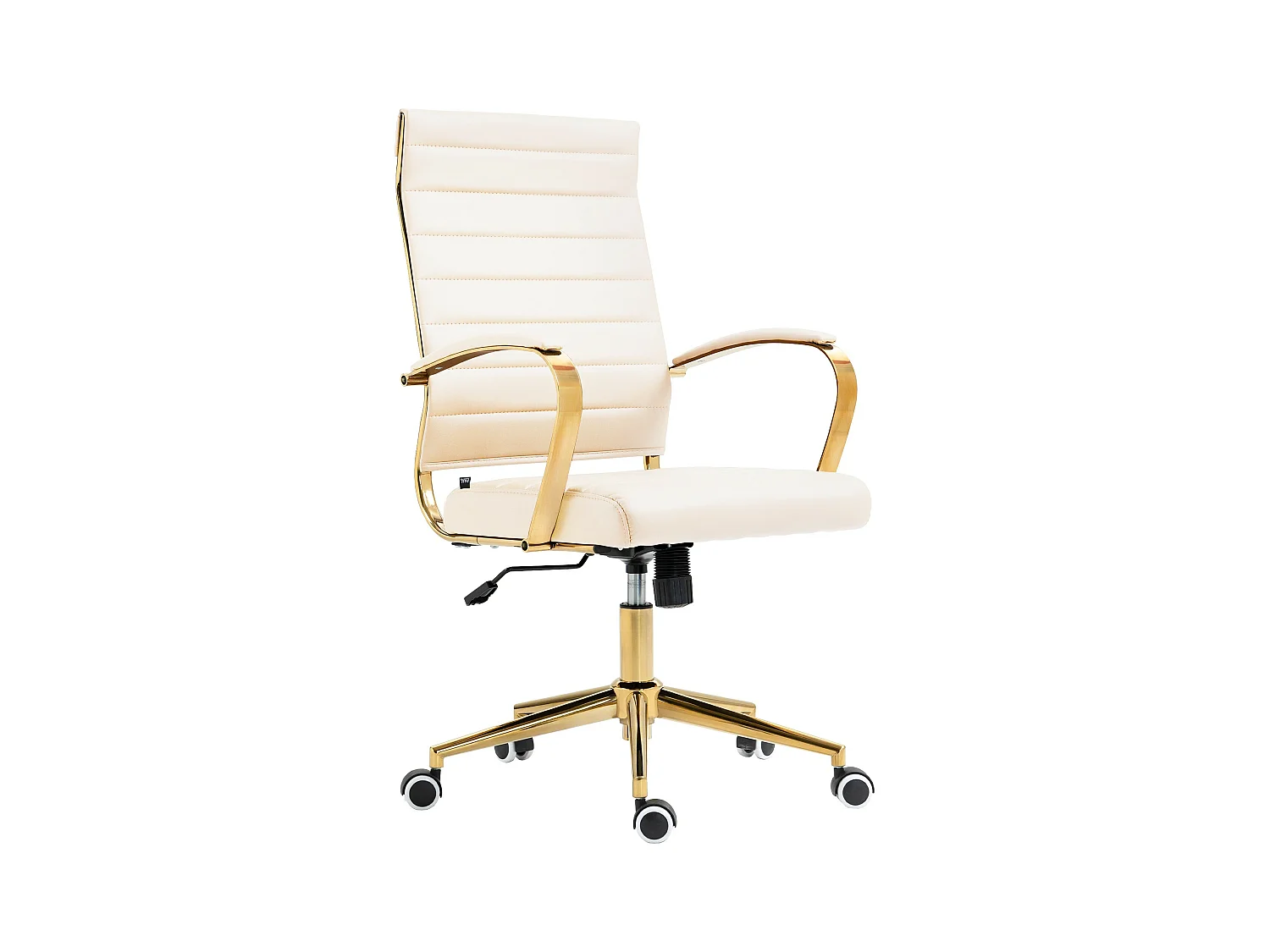Chaise de bureau - Similicuir - Crème - Havanna