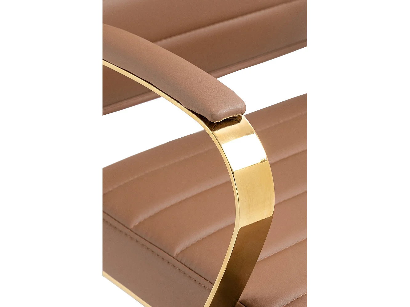 Chaise de bureau - Similicuir - Marron clair - Havanna