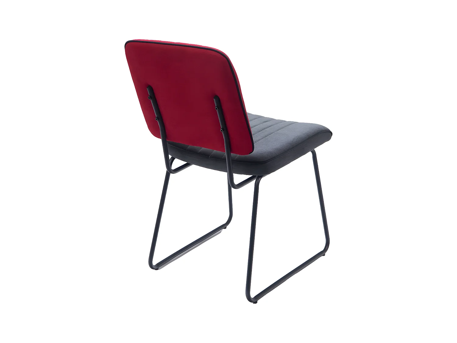 Chaise Bicolore rouge et gris