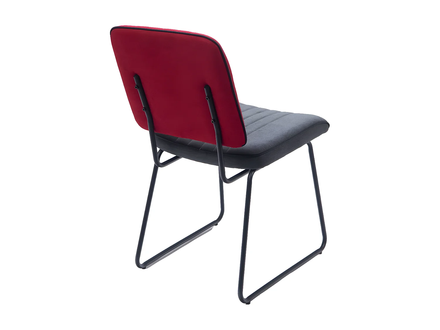 Chaise Bicolore rouge et gris