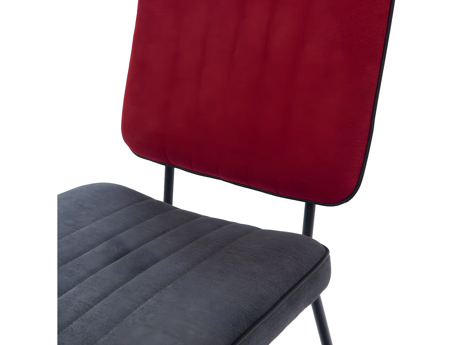 Chaise Bicolore rouge et gris