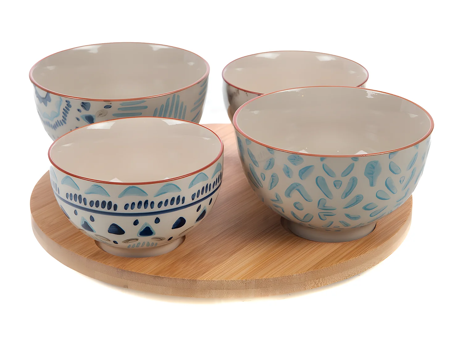 Plateau et ses 4 bols Keola