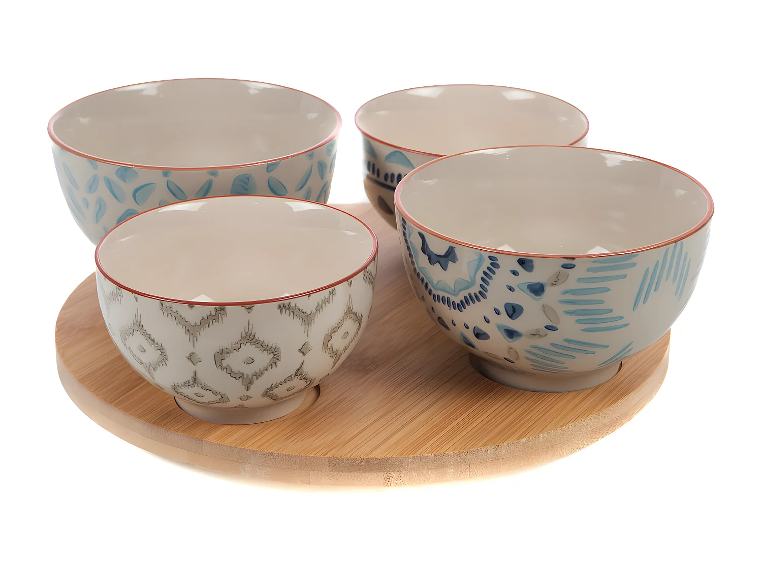 Plateau et ses 4 bols Keola