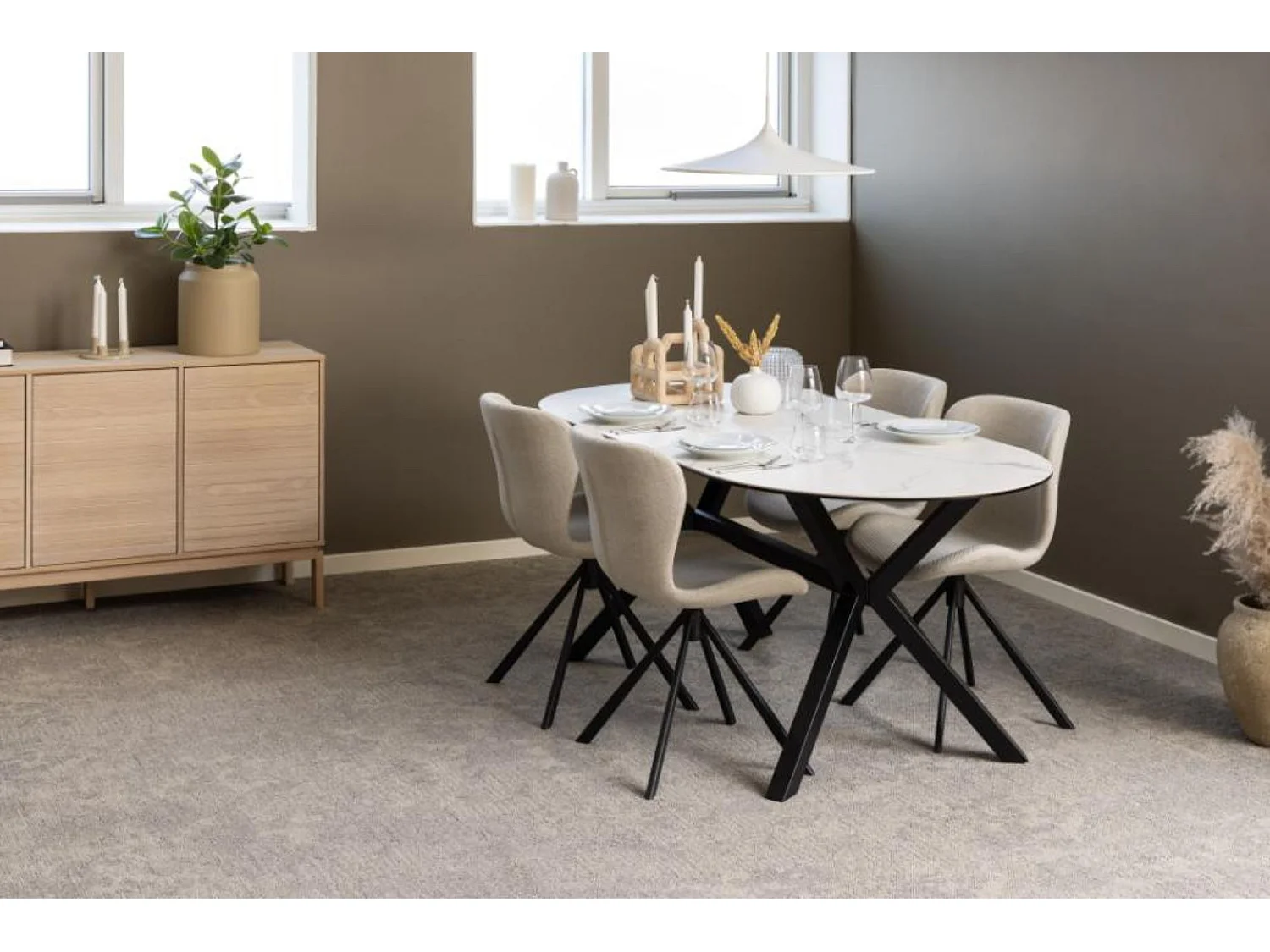 Linley Sideboard 3 Türen Eichenfurnier.