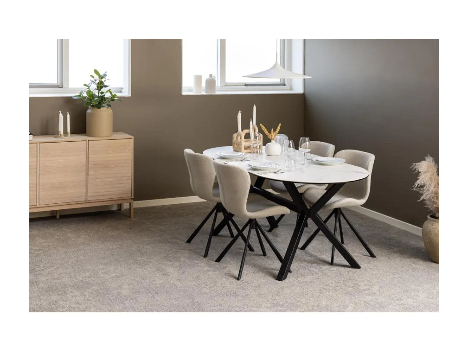 Linley Sideboard 3 Türen Eichenfurnier.