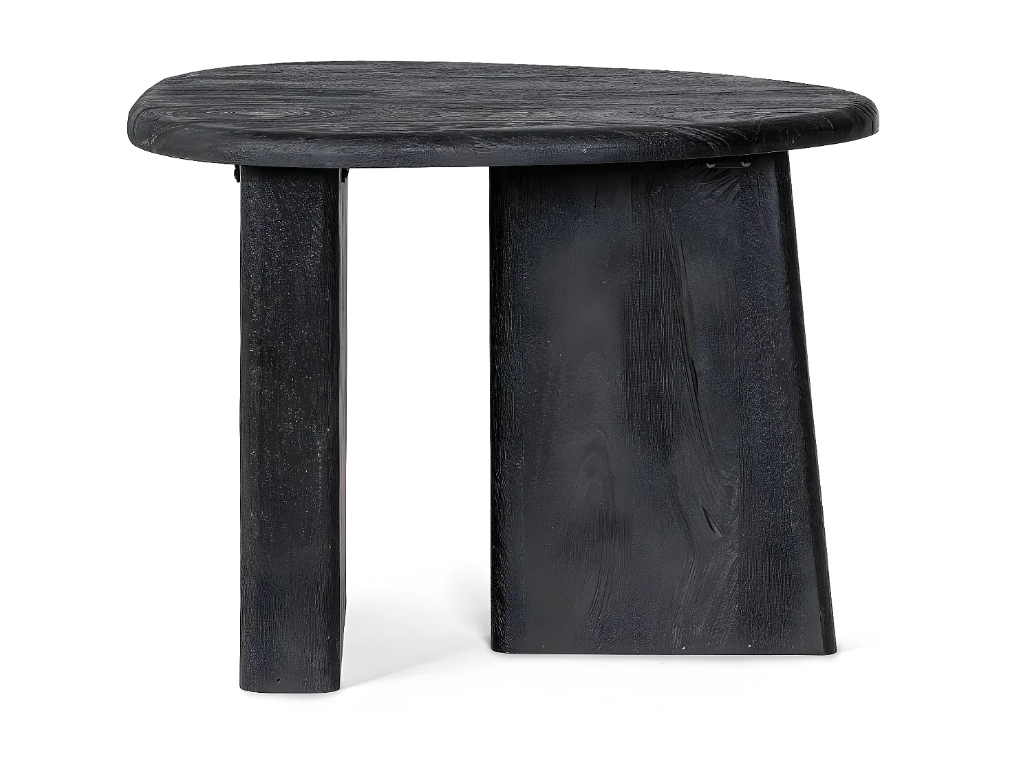 Table basse de salon galet en bois de manguier L60 - JUAREZ