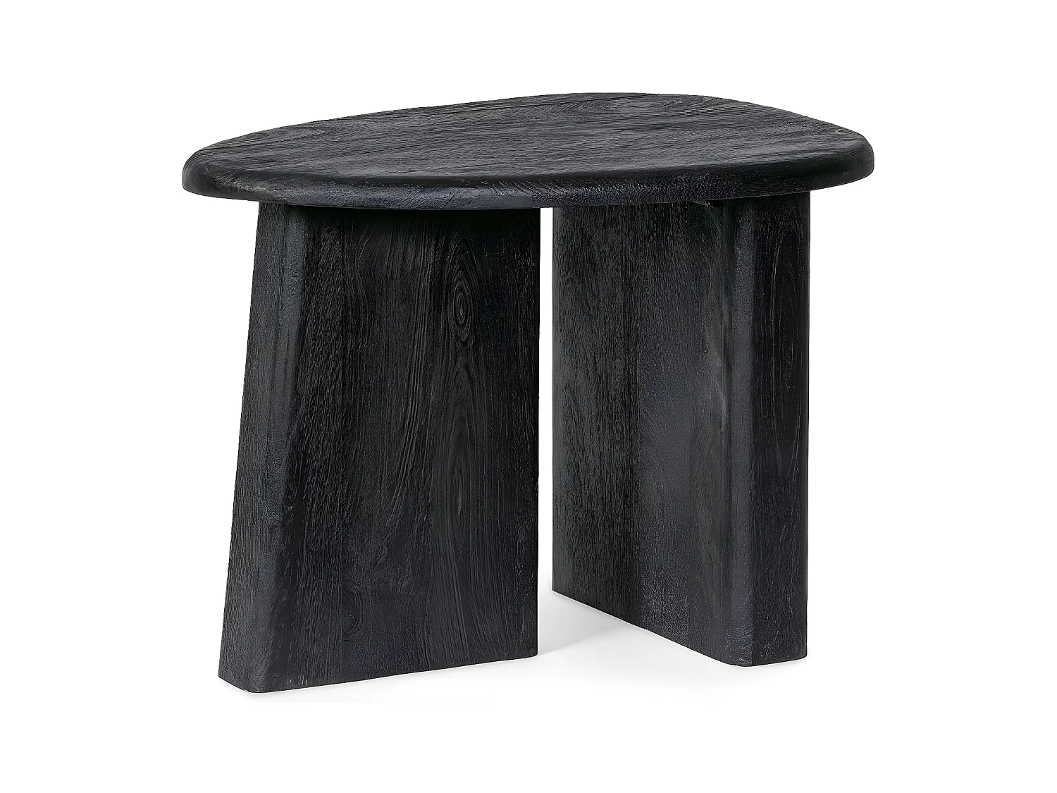 Table basse de salon galet en bois de manguier L60 - JUAREZ
