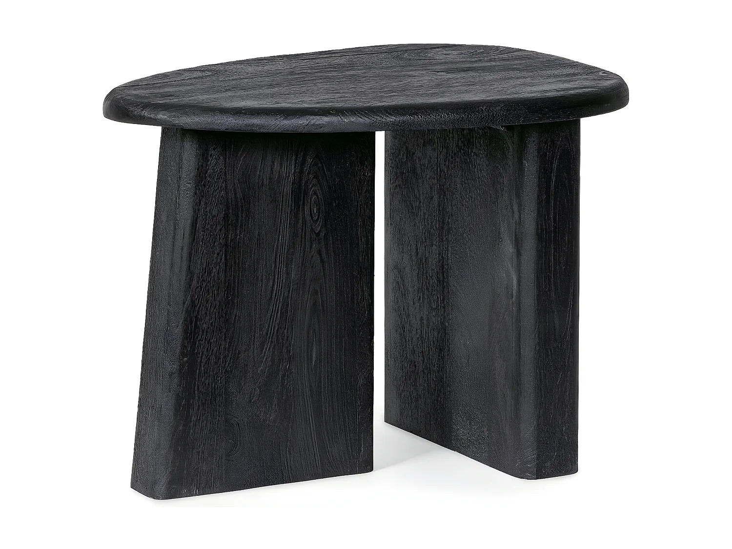 Table basse de salon galet en bois de manguier L60 - JUAREZ