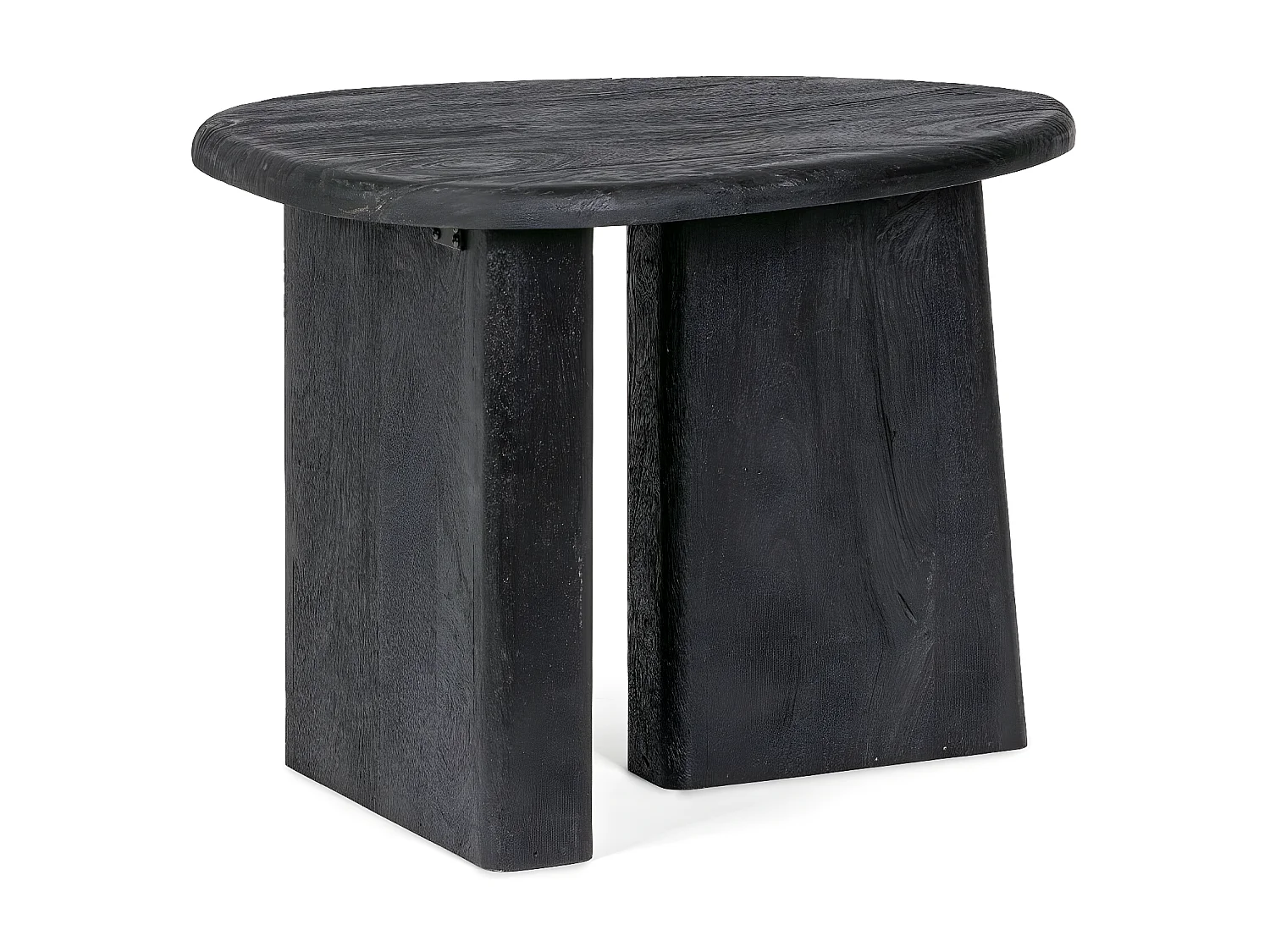 Table basse de salon galet en bois de manguier L60 - JUAREZ