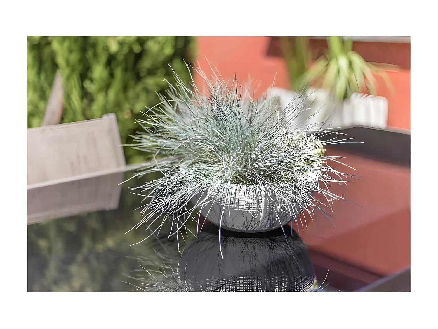 Pot de fleur Vasque Graphit Blanc cérusé - Eda