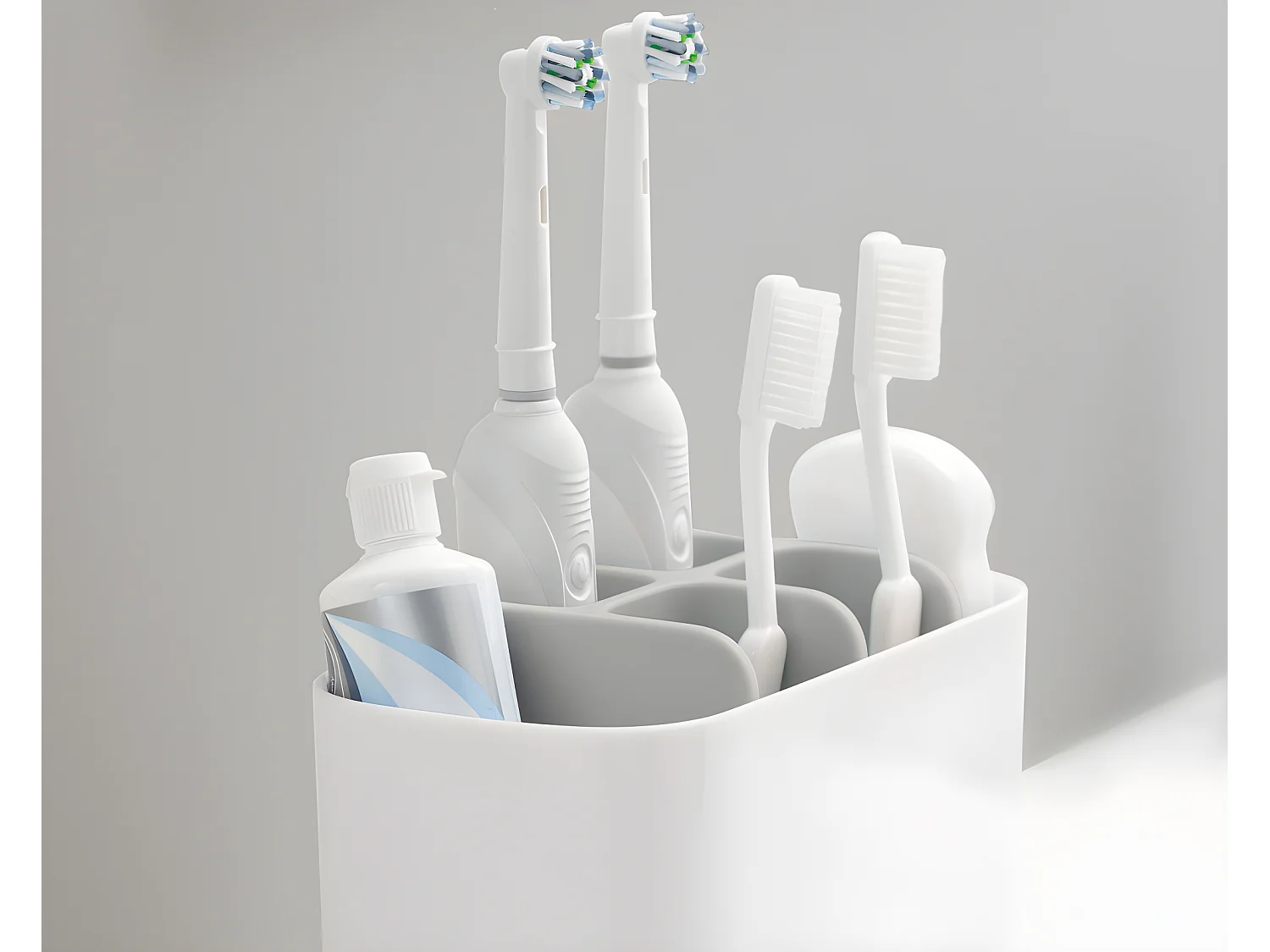 Suporte para Escovas de Dentes JOSEPH JOSEPH EasyStore (12.8x17.1x8.6 cm)